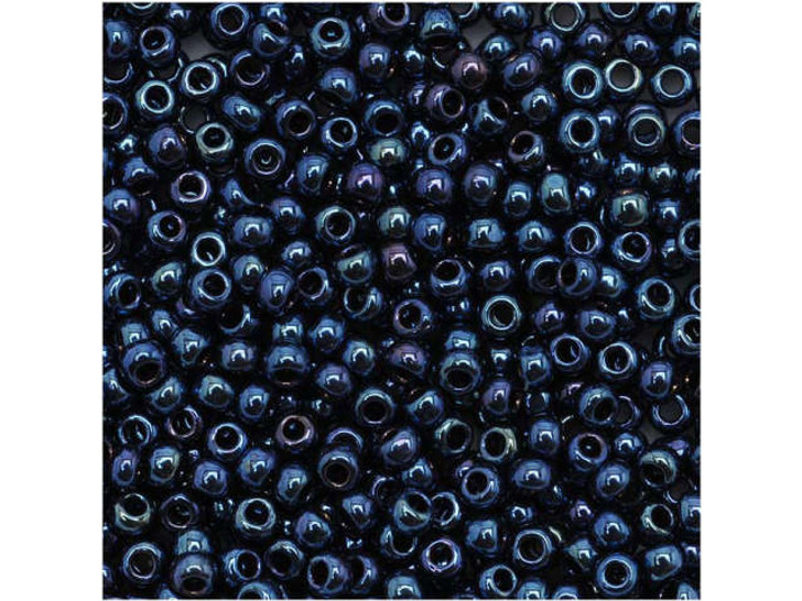 TOHO Bead Round 11/0 Metallic Dark Navy Iris, 2.5-Inch Tube