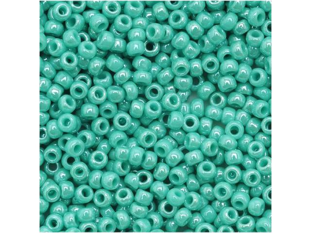 TOHO Bead Round 11/0 Opaque-Lustered Turquoise, 2.5-Inch Tube
