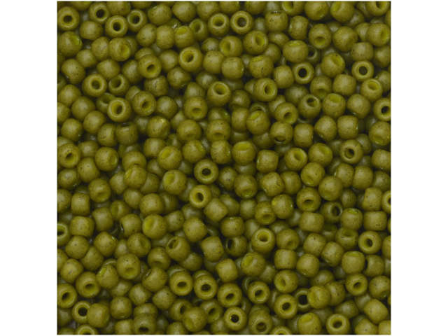 TOHO Bead Round 11/0 Semi-Glazed Olive 2.5-Inch Tube