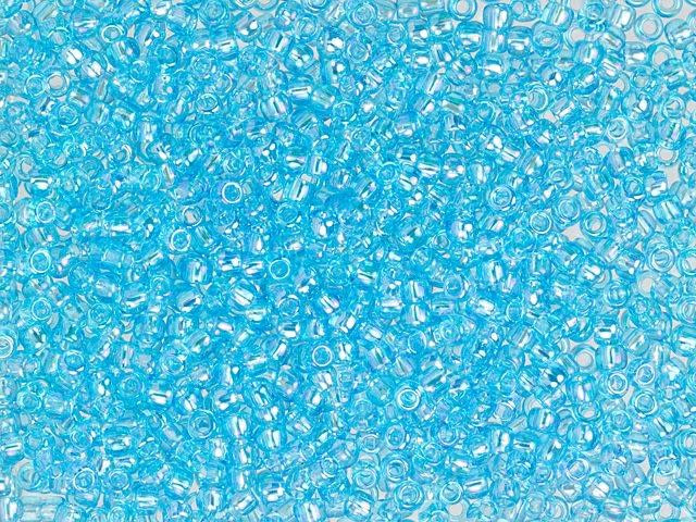 TOHO Bead Round 11/0 Transparent Aqua Blue 2.5-Inch Tube
