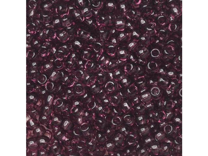 TOHO Bead Round 11/0 Transparent Medium Amethyst, 2.5-Inch Tube