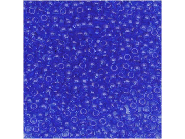TOHO Bead Round 11/0 Transparent Sapphire, 2.5-Inch Tube