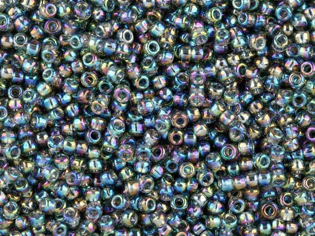 TOHO Bead Round 11/0 Trans-Rainbow Soft Gray, 2.5-Inch Tube