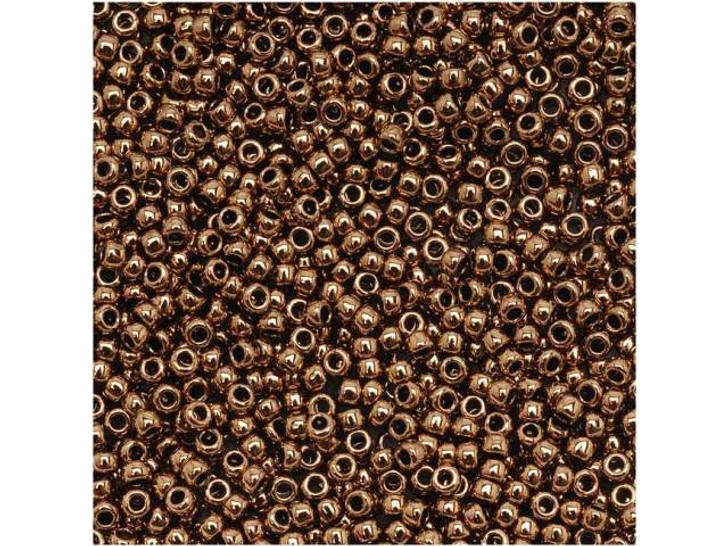 TOHO Bead Round 15/0 Bronze 2.5-Inch Tube