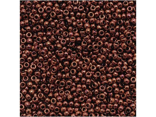 TOHO Bead Round 15/0 Dark Copper 2.5-Inch Tube