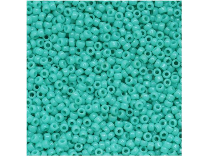 TOHO Bead Round 15/0 Opaque Turquoise, 2.5-Inch Tube