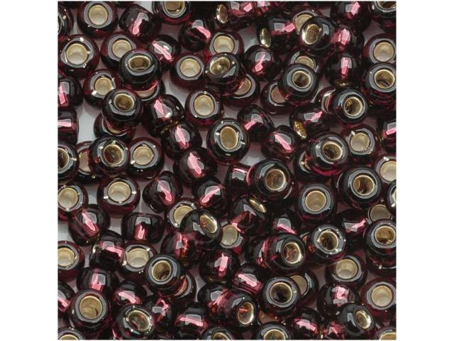 TOHO Bead Round 6/0 Silver-Lined Dark Amethyst 2.5-Inch Tube