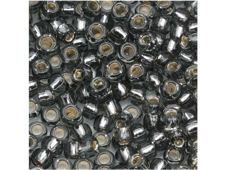 TOHO Bead Round 6/0 Silver-Lined Gray 2.5-Inch Tube