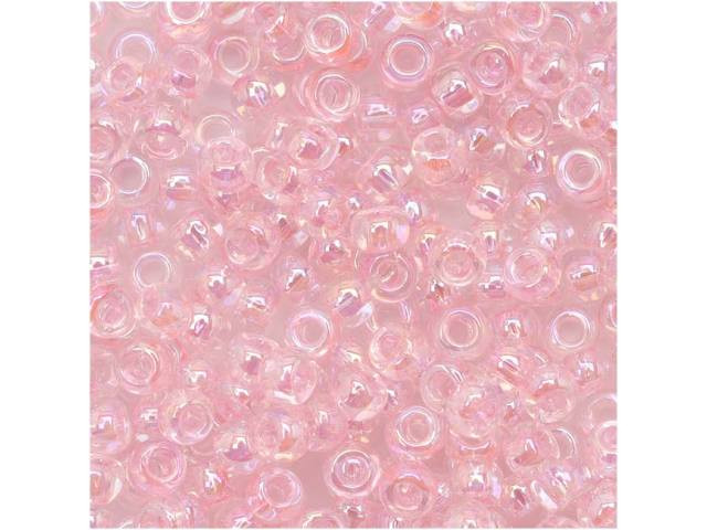 TOHO Bead Round 8/0 Dyed Light Pink AB 2.5-Inch Tube