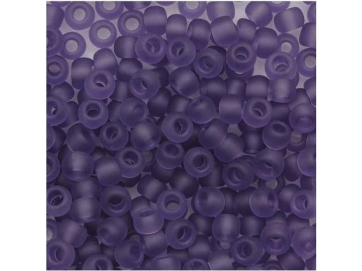 TOHO Bead Round 8/0 Frosted Transparent Orchid, 2.5-Inch Tube