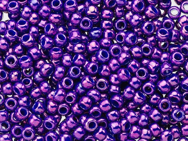 TOHO Bead Round 8/0 Higher-Metallic Grape, 2.5-Inch Tube