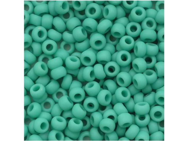 TOHO Bead Round 8/0 Matte Opaque Turquoise, 2.5-Inch Tube