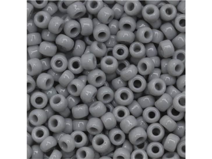 TOHO Bead Round 8/0 Opaque Gray, 2.5-Inch Tube