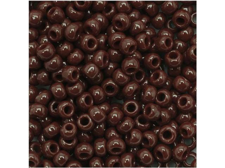 TOHO Bead Round 8/0 Opaque Red Brown 2.5-Inch Tube