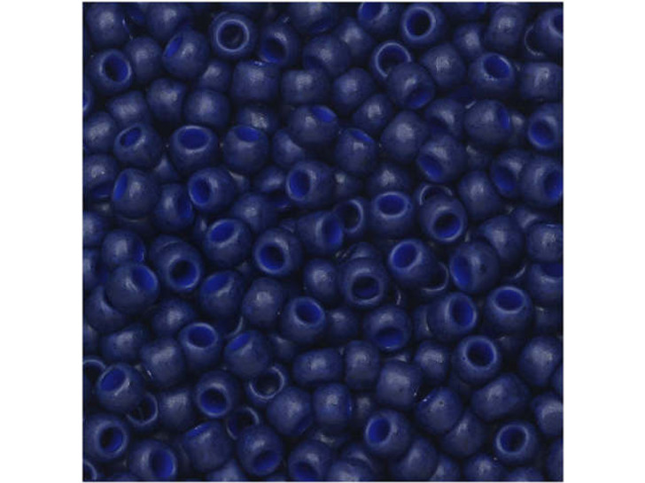TOHO Bead Round 8/0 Semi-Glazed Navy Blue 2.5-Inch Tube