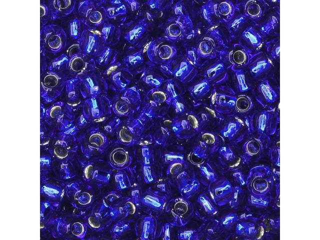 TOHO Bead Round 8/0 Silver-Lined Blue, 2.5-Inch Tube
