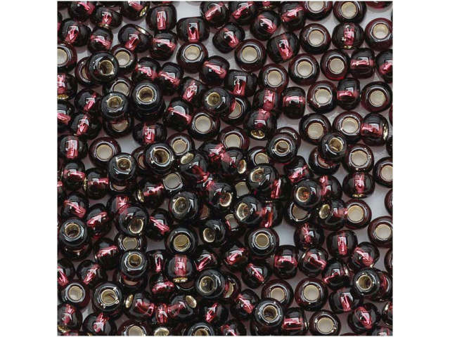 TOHO Bead Round 8/0 Silver-Lined Dark Amethyst, 2.5-Inch Tube