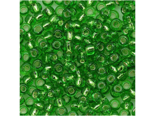 TOHO Bead Round 8/0 Silver-Lined Peridot, 2.5-Inch Tube