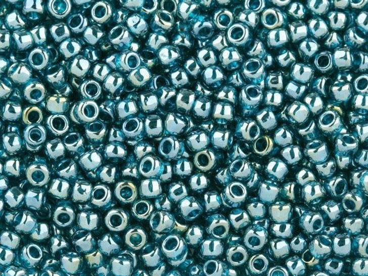 TOHO Bead Round 8/0 Trans-Lustered Teal, 2.5-Inch Tube