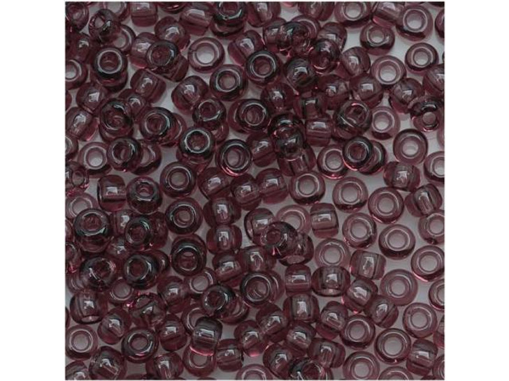TOHO Bead Round 8/0 Transparent Med Amethyst 2.5-Inch Tube