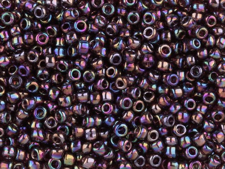 TOHO Bead Round 8/0 Trans-Rainbow Plum 2.5-Inch Tube