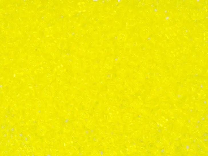 TOHO Demi Round Bead 11/0 Hybrid ColorTrends Transparent Buttercup 2.5-Inch Tube