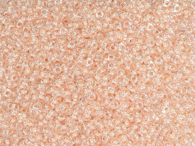 TOHO Demi Round Bead 11/0 Inside-Color Crystal/Blush-Lined 2.5-Inch Tube
