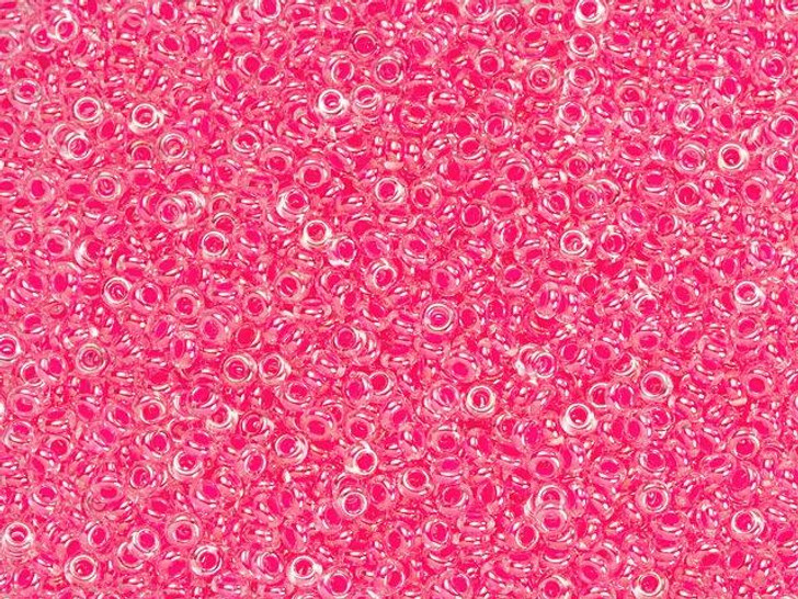 TOHO Demi Round Bead 11/0 Luminous Neon Pink 2.5-Inch Tube