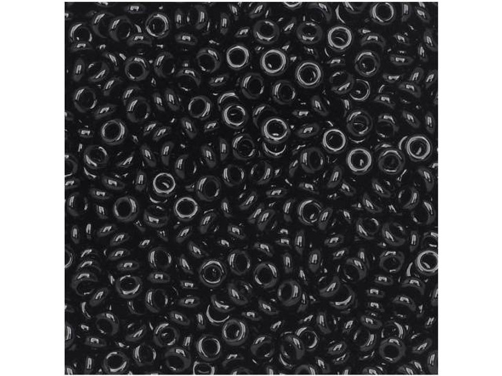TOHO Demi Round Bead 11/0 Opaque Jet approx. 7.8g Tube