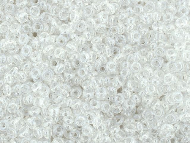 TOHO Demi Round Bead 6/0 Transparent-Lustered Crystal 2.5-Inch Tube