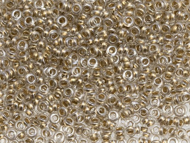 TOHO Demi Round Bead 8/0 Gold-Lined Crystal approx. 7.4g Tube