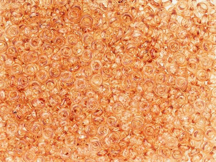 TOHO Demi Round Bead 8/0 Hybrid ColorTrends Transparent Warm Taupe 2.5-Inch Tube