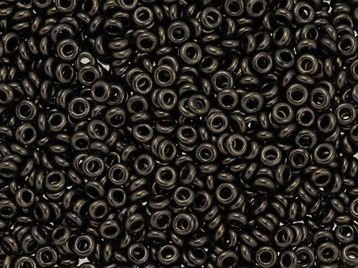 TOHO Demi Round Bead 8/0 Hybrid Metallic Suede Dark Green 2.5-Inch Tube