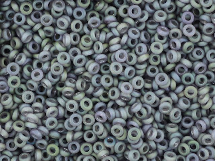 TOHO Demi Round Bead 8/0 Matte Color Transparent Gold Luster Hydrangea 2.5-Inch Tube