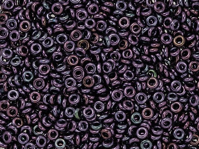 TOHO Demi Round Bead 8/0 Metallic - Amethyst Gun Metal approx. 7.4g Tube