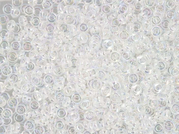 TOHO Demi Round Bead 8/0 Trans-Rainbow Crystal approx. 7.4g Tube TOHO Demi Round Bead 8/0 Trans-Rainbow Crystal approx. 7.4g Tube