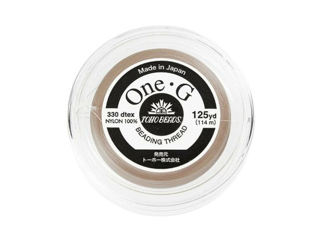 TOHO One-G Beading Thread Beige 125-Yard Spool