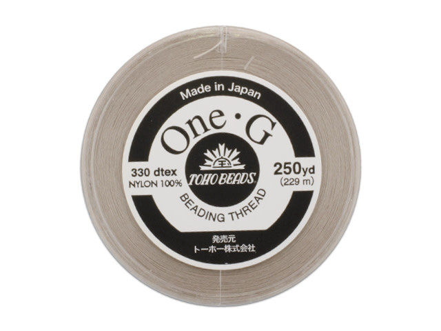 TOHO One-G Beading Thread Beige 250 Yard Spool