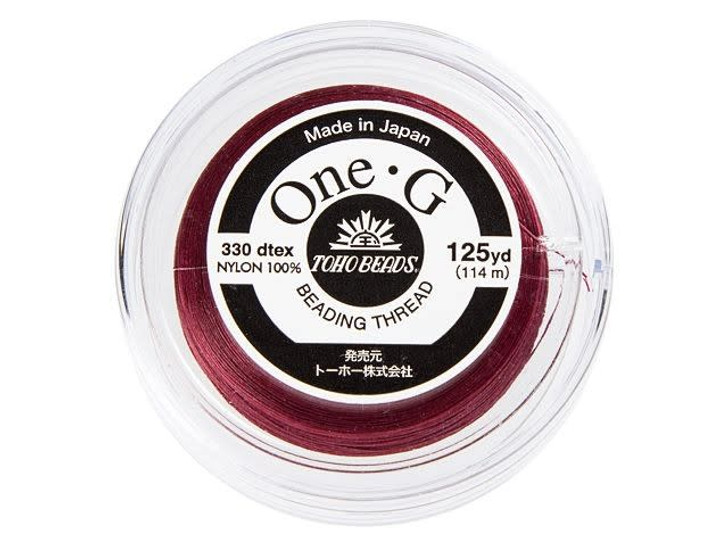 TOHO One-G Beading Thread Burgundy 125-Yard Spool