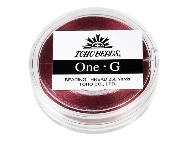 TOHO One-G Beading Thread Burgundy 250 Yard Spool