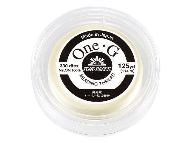 TOHO One-G Beading Thread Cream 125 Yard Spool