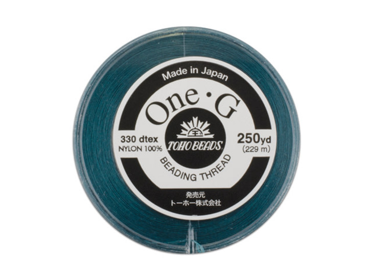 Toho One-G Nylon Beading Thread, Mint Green (50 Yard Spool)