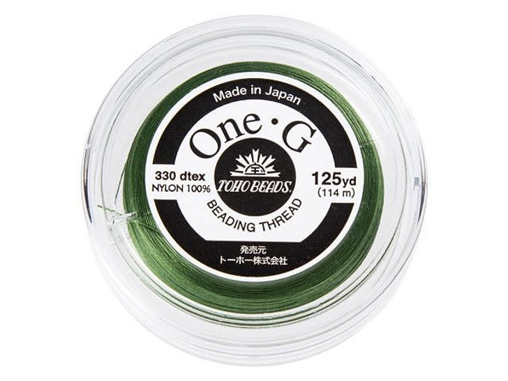 TOHO One-G Beading Thread Green 125-Yard Spool