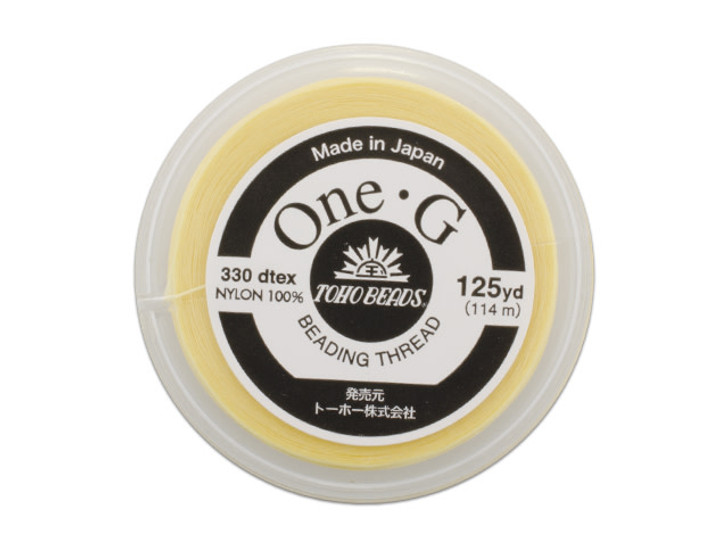 TOHO One-G Beading Thread Light Yellow 125-Yard Spool