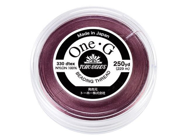 TOHO One-G Beading Thread Mauve 250 Yard Spool