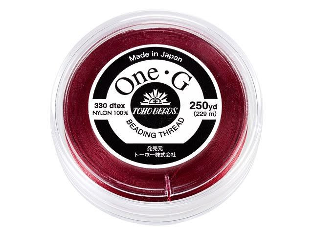 TOHO One-G Beading Thread Red 250 Yard Spool