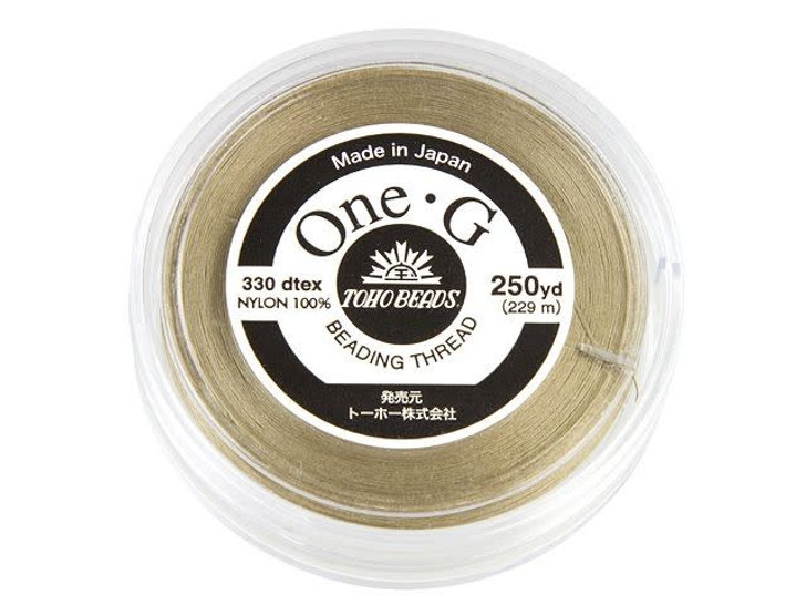 TOHO One-G Beading Thread Sand Ash 250 Yard Spool