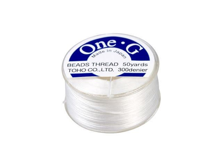 TOHO One-G Beading Thread White 50 Yard Spool