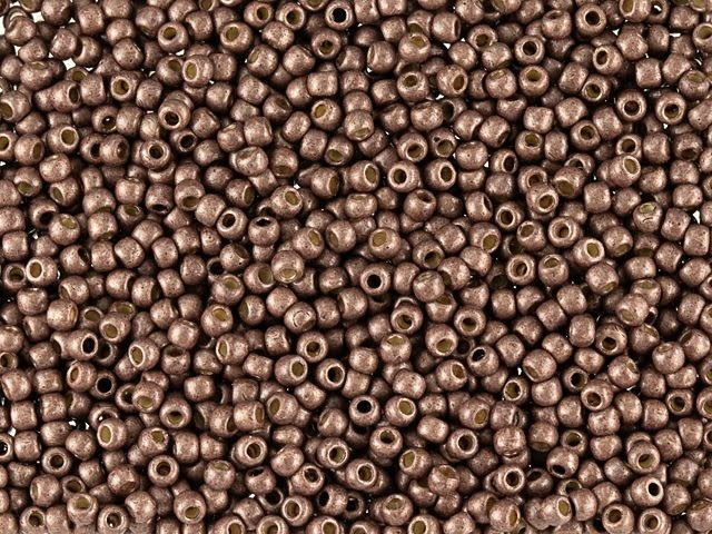 TOHO Round Bead 11/0 PermaFinish Matte Galvanized Mauve 2.5-Inch Tube