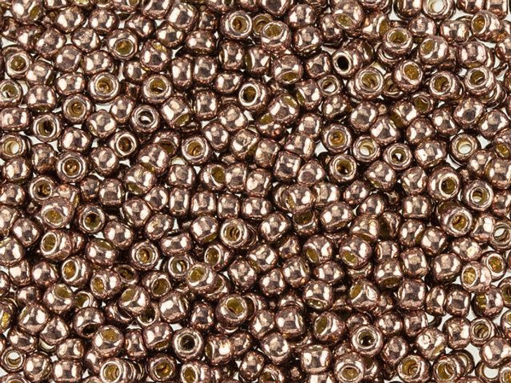 TOHO Round Bead 8/0 PermaFinish Galvanized Mauve 2.5-Inch Tube